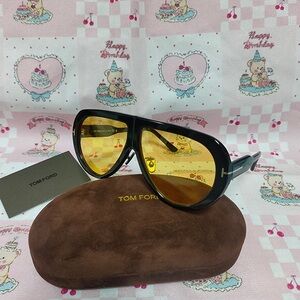 Tom Ford Black and Yellow Sunglasses